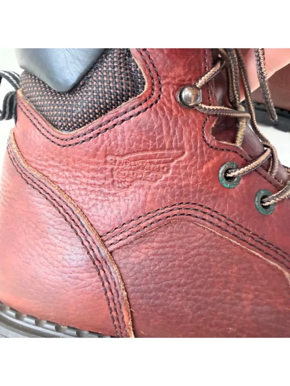 Red Wing Women 2326 Steel Toe Work Boots Brown Leather Supersole USA Size 10 D